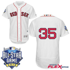 Boston Red Sox #35 Steven Wright White 2016 All-Star Game Patch Flex Base Jersey