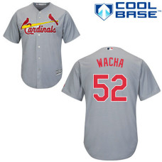 St. Louis Cardinals #52 Michael Wacha Grey Cool Base Away Jersey