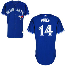 Toronto Blue Jays #14 David Price Authentic Royal Blue Alternate Jersey