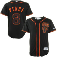 San Francisco Giants #8 Hunter Pence Cool Base Authentic Black Jersey