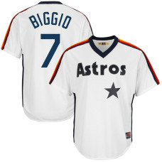 Houston Astros #7 Craig Biggio White Cooperstown Collection Player Jersey