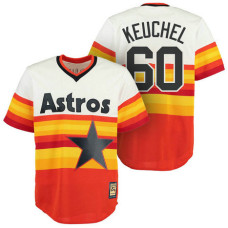 Houston Astros #60 Dallas Keuchel Orange Cool Base Cooperstown Jersey