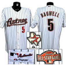 Houston Astros #5 Jeff Bagwell White 2004 Throwback Jersey