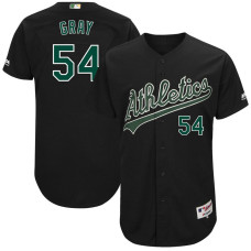Oakland Athletics #54 Sonny Grey Black 2000 Throwback Turn Back the Clock Authentic Player Jersey