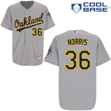 Oakland Athletics #36 Derek Norris Authentic Grey Away Cool Base Jersey