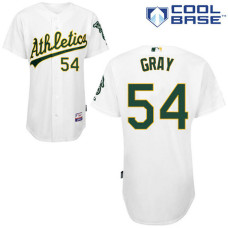 Oakland Athletics #54 Sonny Grey Authentic White Home Cool Base Jersey