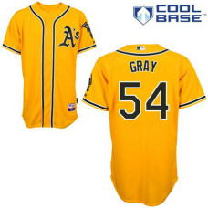 Oakland Athletics #54 Sonny Grey Authentic Gold Alternate Cool Base Jersey