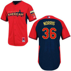 Oakland Athletics #36 Derek Norris Authentic Red/Navy American League 2014 All Star BPJersey
