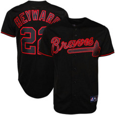 Atlanta Braves #22 Jason Heyward Black Fashion Jersey