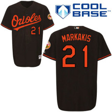 Baltimore Orioles #21 Nick Markakis Black Jersey