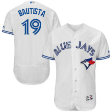 Toronto Blue Jays #19 Jose Bautista White Flexbase Authentic Collection Player Jersey