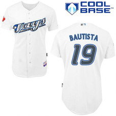 Toronto Blue Jays #19 Jose Bautista White Home Cool Base Jersey