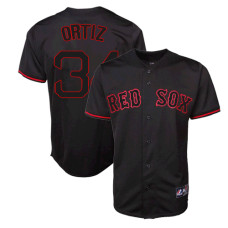 Boston Red Sox #34 David Ortiz Black Fashion Jersey