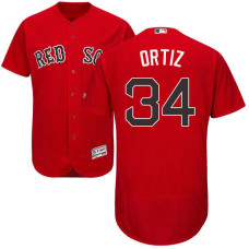 Boston Red Sox #34 David Ortiz Scarlet Flexbase Authentic Collection Jersey