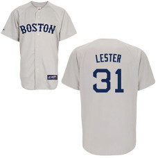 Boston Red Sox #31 Jon Lester Grey Away Jersey