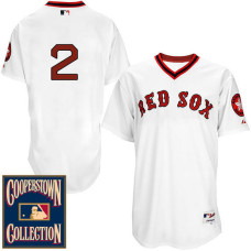 Boston Red Sox #2 Xander Bogaerts White 1976 Turn Back The Clock Throwback Jersey