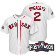 Boston Red Sox Xander Bogaerts #2 AL East Division Champions White 2016 Postseason Patch Cool Base Jersey
