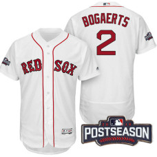 Boston Red Sox Xander Bogaerts #2 AL East Division Champions White 2016 Postseason Patch Flex Base Jersey