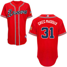 Atlanta Braves #31 Greg Maddux Authentic Red Alternate Cool Base Jersey