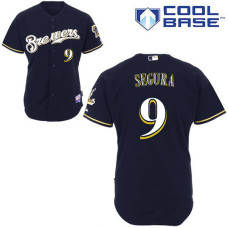 YOUTH Milwaukee Brewers #9 Jean SeguraAuthentic Navy Blue Alternate Cool Base Jersey