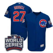 Chicago Cubs Addison Russell #27 Royal 2016 World Series Bound Flex Base Jersey