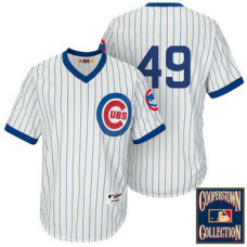 Chicago Cubs #49 Jake Arrieta White 1988 Turn Back The Clock Throwback Jersey