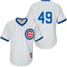 Chicago Cubs #49 Jake Arrieta White Throwback Flexbase Authentic Collection Jersey