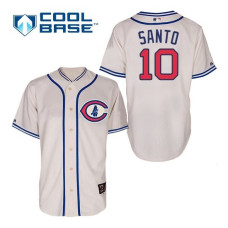 Chicago Cubs #10 Ron Santo Cream 1929 Throwback Jersey