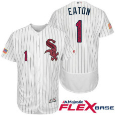 Chicago White Sox #1 Adam Eaton White Stars & Stripes 2016 Independence Day Flex Base Jersey