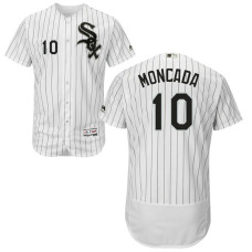 Chicago White Sox Yoan Moncada #10 White Home Flex Base Jersey