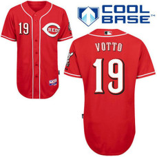 Cincinnati Reds #19 Joey Votto Red Cool Base Jersey