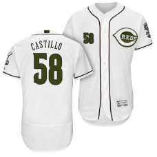 Cincinnati Reds Luis Castillo #58 White Authentic Collection 2018 Alternate Flex Base Player Jersey