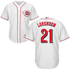 Cincinnati Reds #21 Michael Lorenzen White Cool Base Jersey