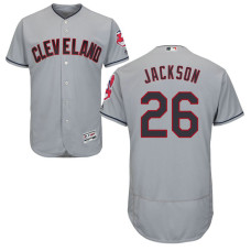 Cleveland Indians Austin Jackson #26 Grey Road Flex Base Jersey