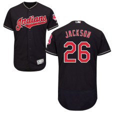 Cleveland Indians Austin Jackson #26 Navy Alternate Flex Base Jersey