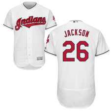 Cleveland Indians Austin Jackson #26 White Home Flex Base Jersey