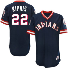 Cleveland Indians Jason Kipnis #22 Navy Authentic Turn Back the Clock Jersey