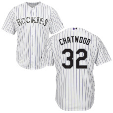 Colorado Rockies Tyler Chatwood #32 White Authentic Cool base Jersey