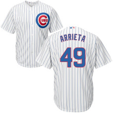 Jake Arrieta #49 Chicago Cubs White Cool Base Jersey