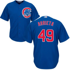 Jake Arrieta #49 Chicago Cubs Royal Cool Base Jersey