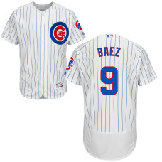 Javier Baez #9 Chicago Cubs White Authentic Collection Flexbase Jersey
