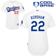Los Angeles Dodgers #22 Clayton Kershaw White Cool Base Jersey