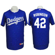 Los Angeles Dodgers #42 Jackie Robinson Conventional 3D Version Blue Jersey