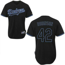 Los Angeles Dodgers #42 Jackie Robinson Black Fashion Jersey