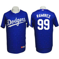 Los Angeles Dodgers #99 Hanley Ramirez Conventional 3D Version Blue Jersey
