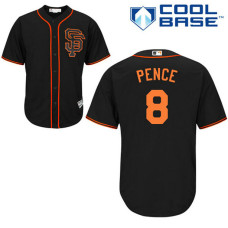 San Francisco Giants #8 Hunter Pence Black Alternate Cool Base Jersey