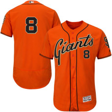 San Francisco Giants #8 Hunter Pence Orange Flexbase Authentic Collection Jersey