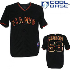 San Francisco Giants #53 Melky Cabrera Black Cool Base Jersey