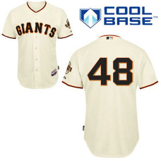 San Francisco Giants #48 Pablo Sandoval Cool Base Cream Jersey