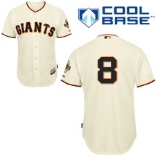 San Francisco Giants #8 Hunter Pence Authentic Cream Home Cool Base Jersey